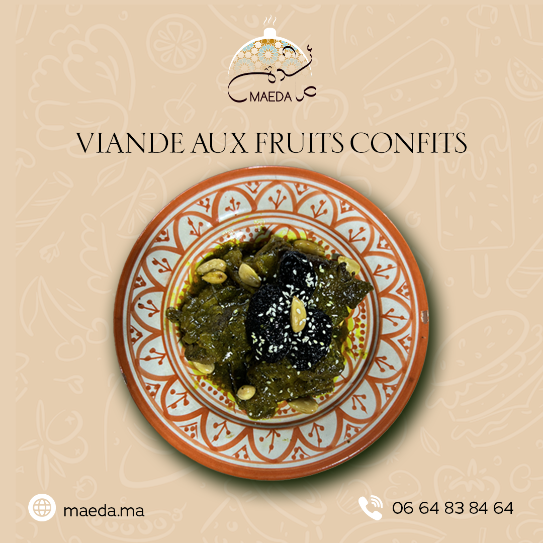 Viande aux fruits confits