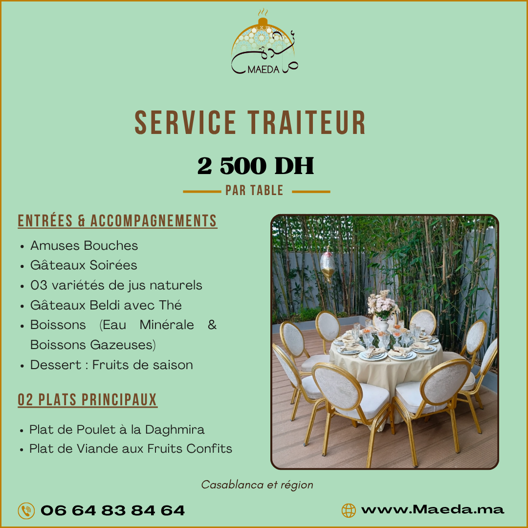 🍽️ Pack Traiteur Maeda 01