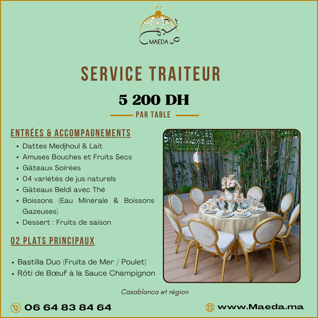 🍽️ Pack Traiteur Maeda 05