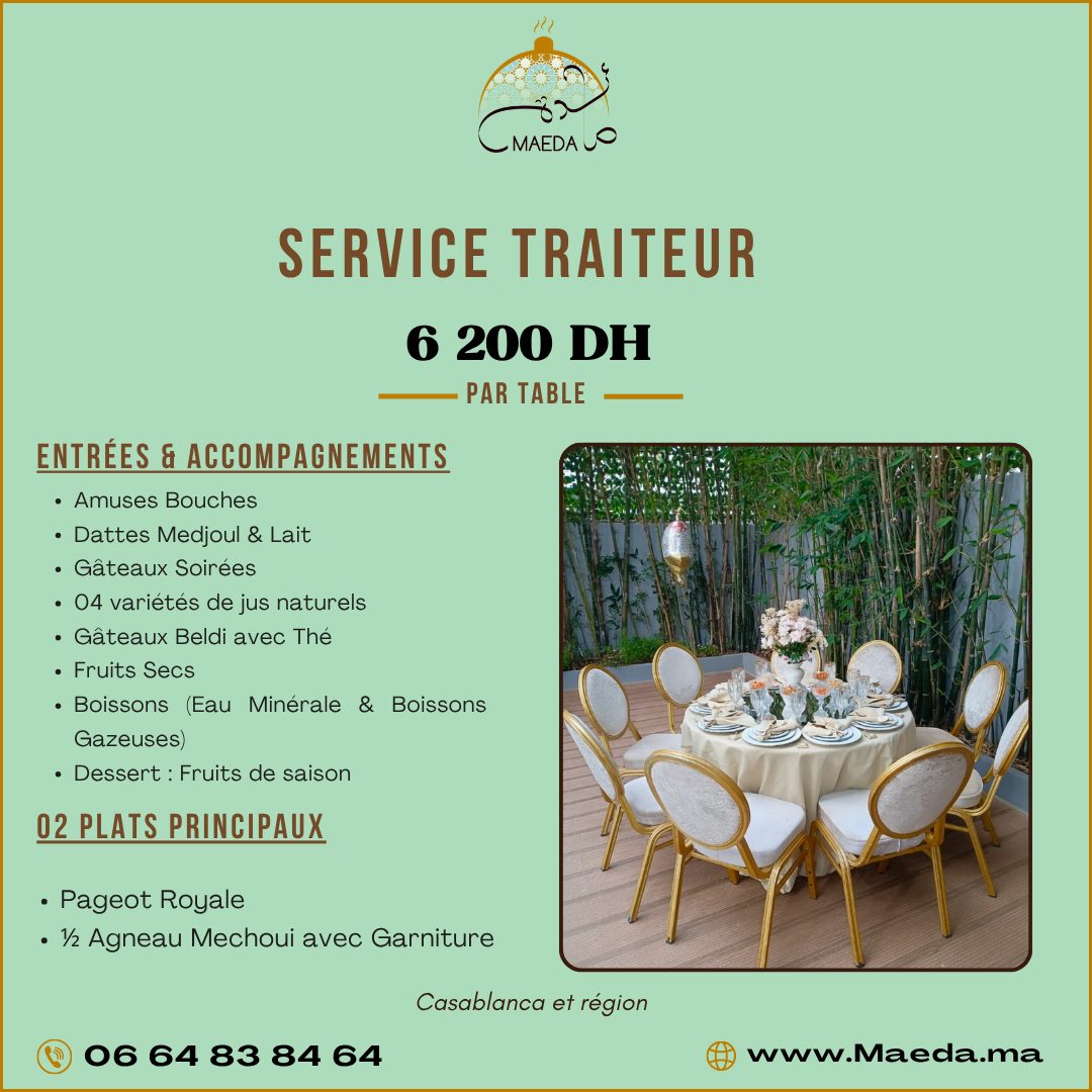 🍽️ Pack Traiteur Maeda 06